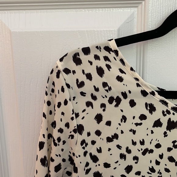 Shein All Over Print Peplum Blouse - Picture 3 of 3